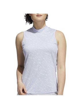 ADIDAS Primeblue Sustainably Made Sleeveless Golf Shirt Mock Neck Design Sz XL